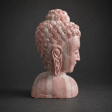 Pink Stone Buddha - Konark Carving