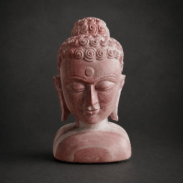 Pink Stone Buddha - Konark Carving